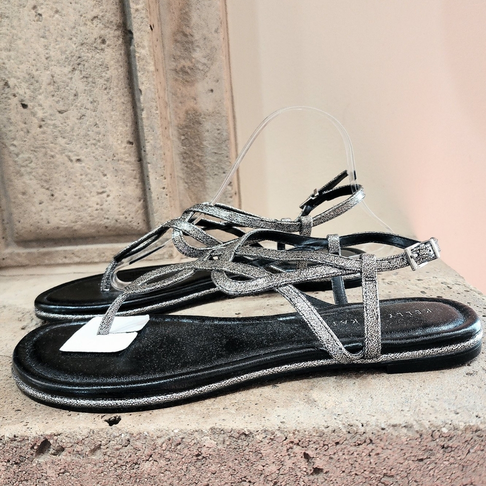 NWOB Kelly and Katie Peggie Slingback Metallic Sandals Size 9.5 - Picture 3 of 12
